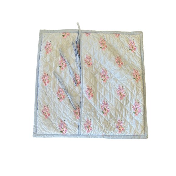 Floral Quilted Pillow Cover 26" X 26" By Lillian August Made By Franktex Inc. In - Picture 2 of 5